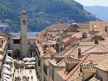 Residential buildings in town
