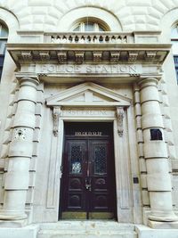 Entrance of building