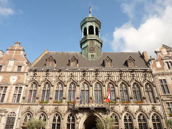 Low angle view of historic building against sky