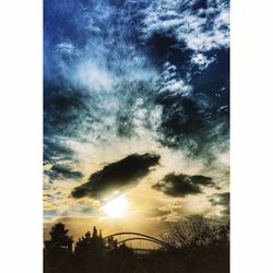 Silhouette of trees against sky