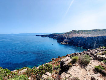 Scenic view of sea against sky