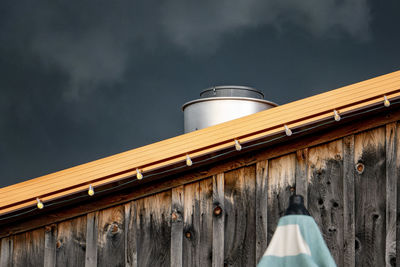 Low angle view of building against sky