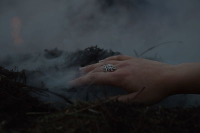 Close-up of hands