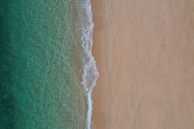 High angle view of beach