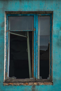 Abandoned window of old house