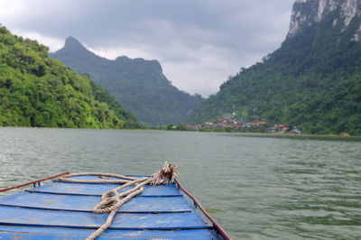 Shipping on the wide and wild ba be lake in northern vietnam