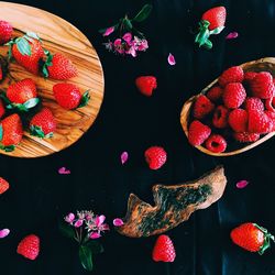 Full frame shot of strawberries