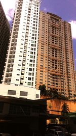 Low angle view of buildings against sky