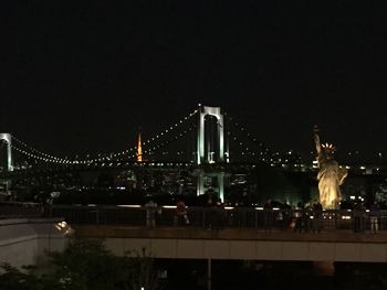 Suspension bridge over river