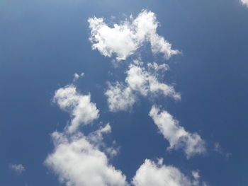 Low angle view of clouds in sky