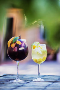 Close-up of drink in glass