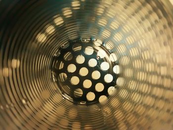 Low angle view of illuminated lamp