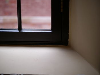 Close-up of window of house