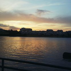 River at sunset