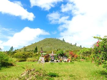 Panoramic view of landscape against sky