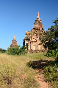 Small ancient pagoda. bagan plains. myanmar