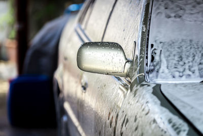 Car washing in garage