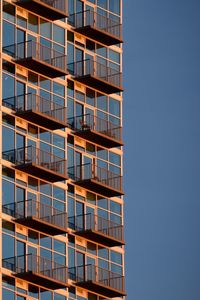 Modern building against clear sky