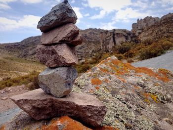 View of rock formations