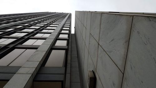 Low angle view of modern building against sky