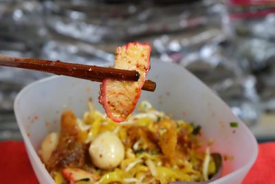 Close-up of food in bowl