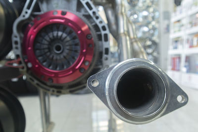 Close-up of machine part