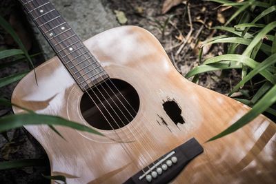 Close-up of guitar