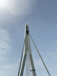 Low angle view of bridge against sky