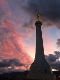 View of monument at sunset