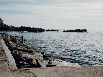 Scenic view of sea against sky