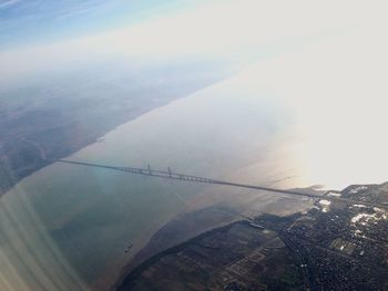 Aerial view of sea