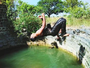 People enjoying in water