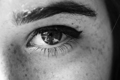 Close-up portrait of woman