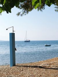 Scenic view of sea against sky