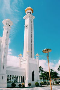 Low angle view of built structure against sky