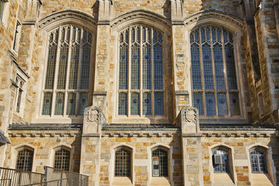 Low angle view of historic building