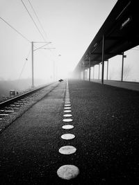 Road against clear sky