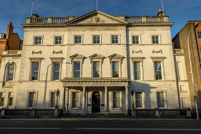 Low angle view of historical building against sky