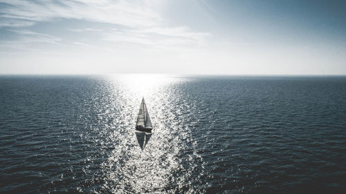 Scenic view of sea against sky