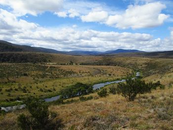 Scenic view of landscape against sky