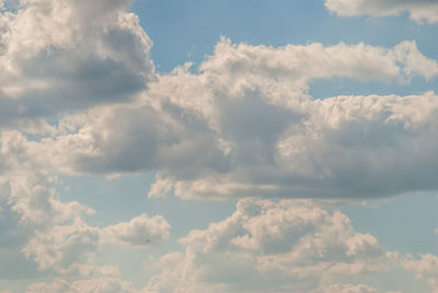 Low angle view of clouds in sky