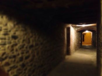 Illuminated tunnel