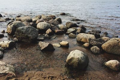 Stones on beach
