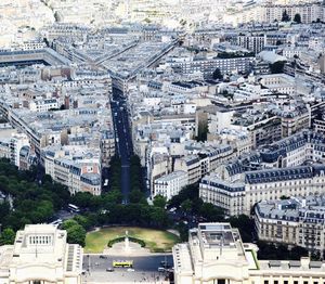 High angle view of cityscape