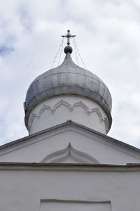 Low angle view of traditional building against sky