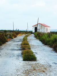 Road amidst landscape against sky