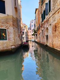 Canal amidst buildings in city