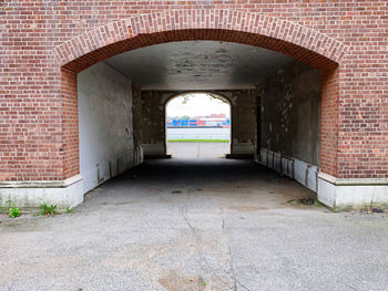 Empty corridor of building