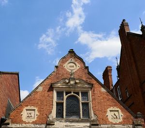 Low angle view of building against sky