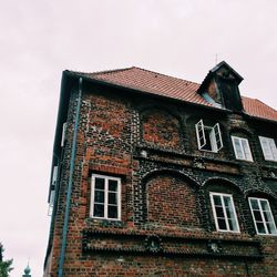 Low angle view of building against sky